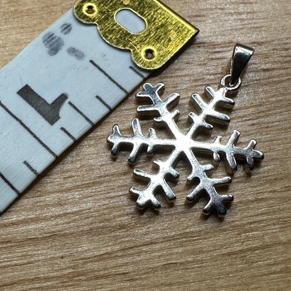 Snow flake (sterling silver) - Picture 4 of 6